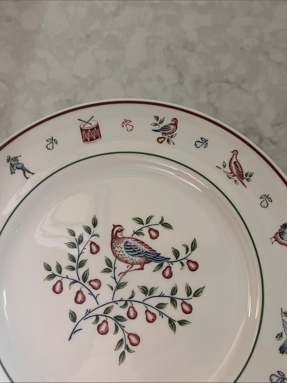 Johnson Brothers Dinner Plate 10.25” 12 Days of Christmas Partridge Pear Tree - Picture 5 of 6